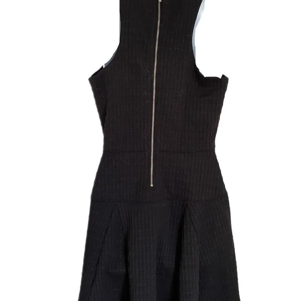 Banana Republic Dress -6 black /black , back zip.  Polyester spandex